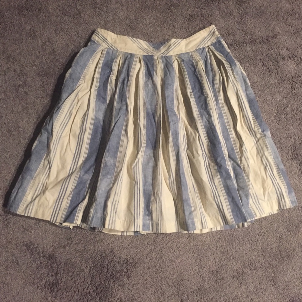 Anthropologie Maeve - Striped Full Skirt